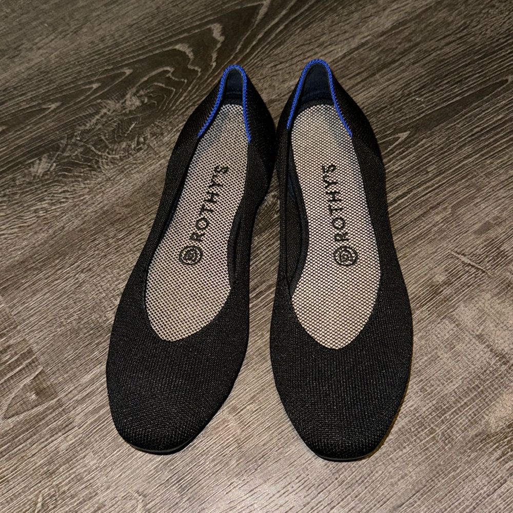 Rothy’s The Square Flat in Black